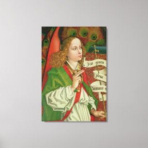 Detail van de Archangel Gabriel Canvas Afdruk
