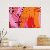 "Detail van de blauwbes-boom" Poster (Keuken)