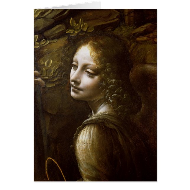 Detail van de engel, van de Maagd van de (Voorkant)