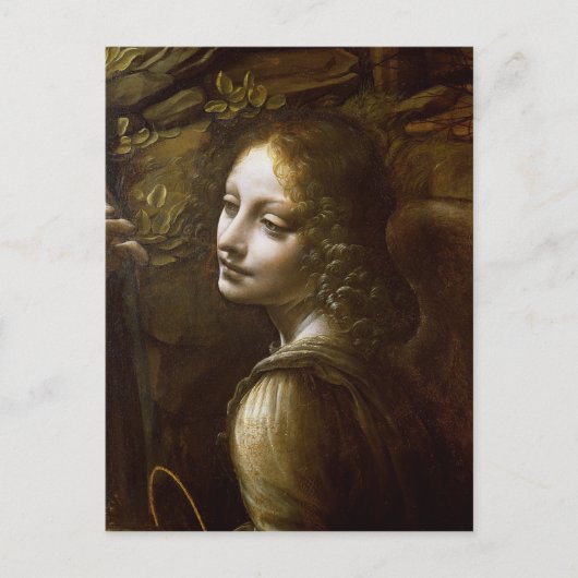 Detail van de engel, van de Maagd van de Briefkaart (Voorkant)
