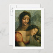 Detail van de Maagd en St. Anne van de Maagd Briefkaart (Voorkant / Achterkant)