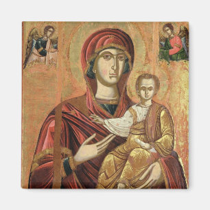 Detail van de Madonna en het kind van de Iconostas Magneet