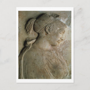 Detail van de stela van Philis, van Thasos, c.5t Briefkaart