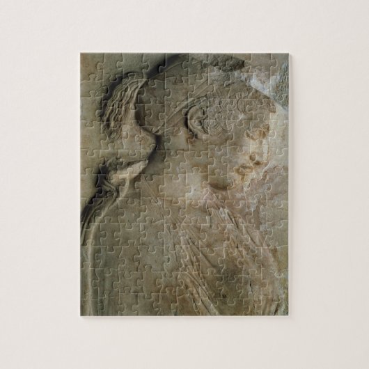 Detail van de stela van Philis, van Thasos, c.5t Legpuzzel (Verticaal)