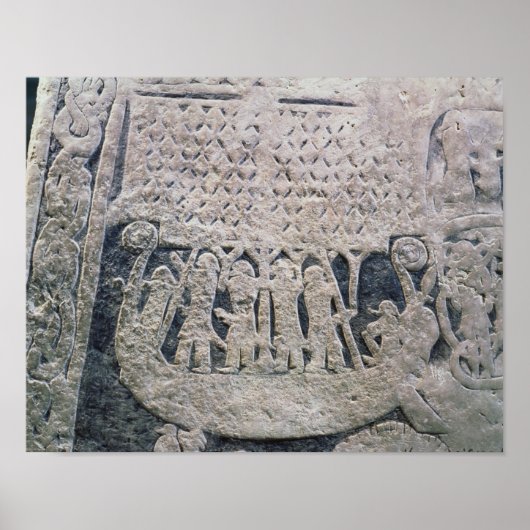 Detail van een afbeelding steen poster (Voorkant)