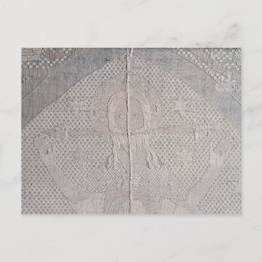 Detail van een altaardoek met Christus van Briefkaart (Voorkant)