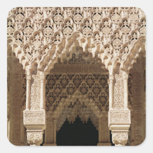 Detail van een galerijboog van het Hof Vierkante Sticker