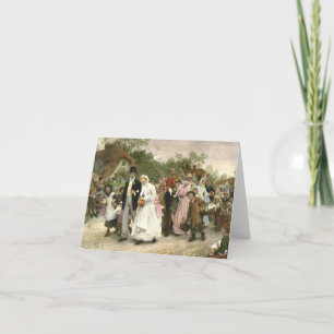 Detail van een Huwelijk van het Dorp door Luke Kaart