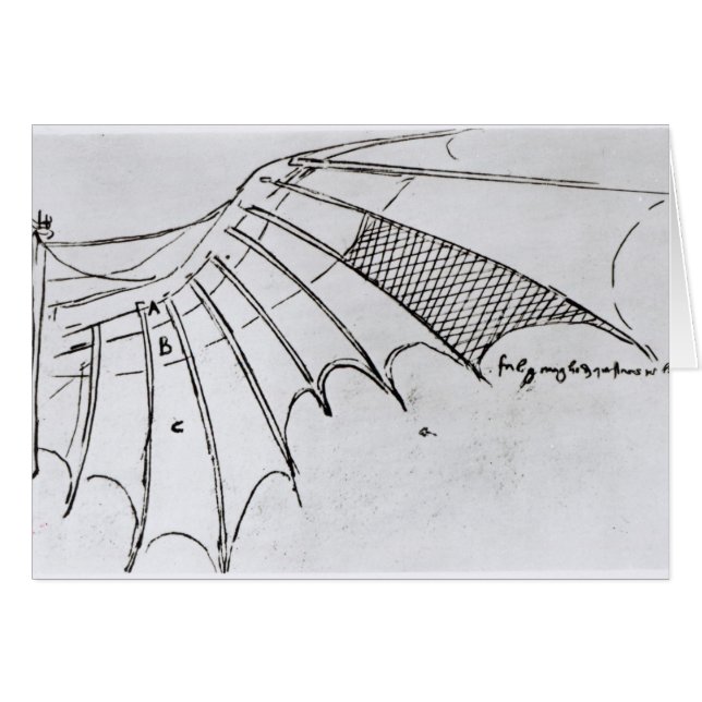 Detail van een mechanische vleugel (Voorkant Horizontaal)