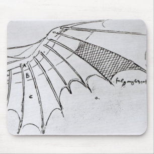 Detail van een mechanische vleugel muismat