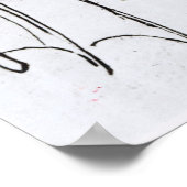 Detail van een mechanische vleugel poster (Hoek)