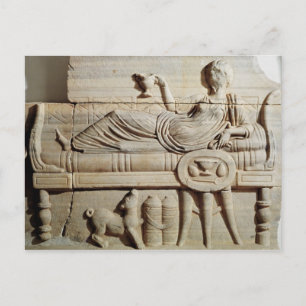 Detail van een sarcofaag briefkaart