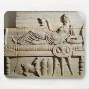 Detail van een sarcofaag muismat