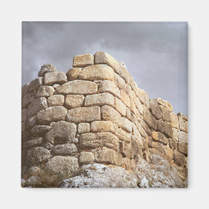 Detail van een stenen muur magneet