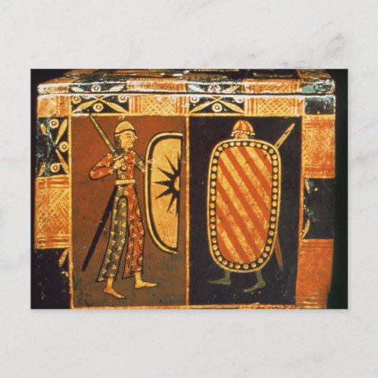 Detail van een trouwborst briefkaart (Voorkant)