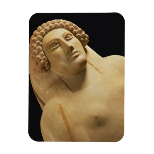 Detail van een vrouw sarcofaag van Cadiz, 5e tot 4 Magneet