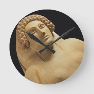 Detail van een vrouw sarcofaag van Cadiz, 5e tot 4 Ronde Klok