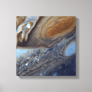 Detail van Jupiter Atmosphere Great Red Spot Canvas Afdruk