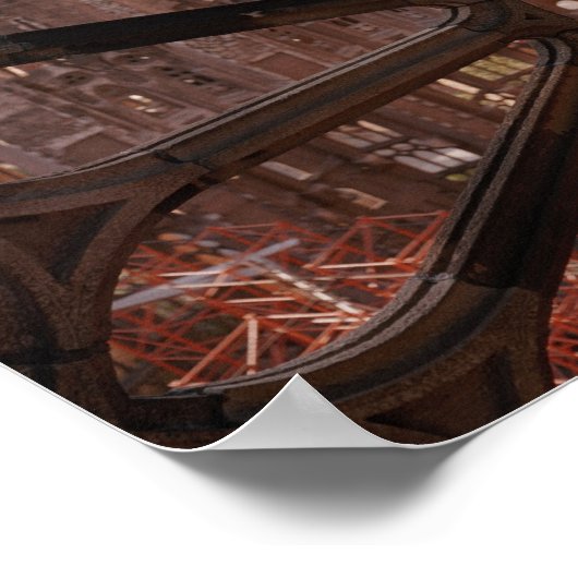 Detail van La Sagrada Familia, Barcelona, Spanje Poster (Hoek)