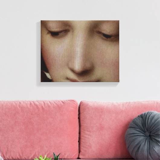 Detail van Madonna van de Meadow Canvas Afdruk (Insitu (Woonkamer))
