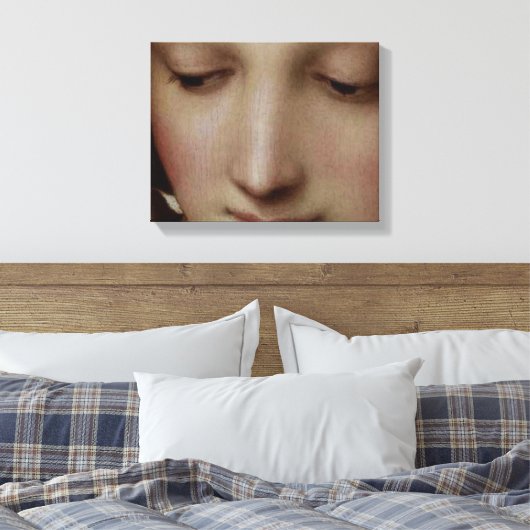 Detail van Madonna van de Meadow Canvas Afdruk (Insitu (Slaapkamer))