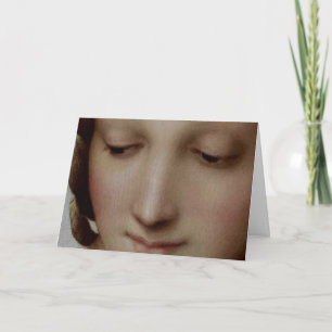 Detail van Madonna van de Meadow Feestdagen Kaart