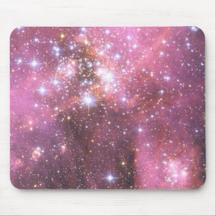 Detail van NGC 346 in Roze Muismat