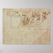 Detail van Shigisan Engi Emaki, Kamakura Period Poster (Voorkant)