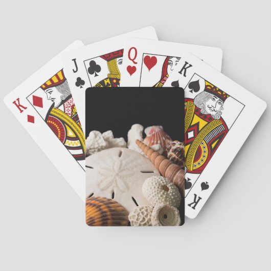 Detail van zeeschelpen van over de hele wereld speelkaarten (Achterkant)