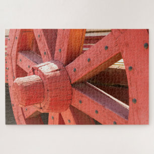 Detail wagenwiel legpuzzel