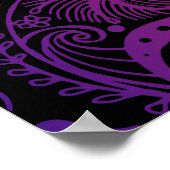  detailbloemen naadloze illustratie poster (Hoek)