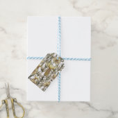 Detailed Floral Pattern Cadeaulabel (Met Touw)