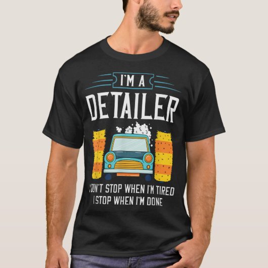 Detailer Auto Detailing Auto Wash T-shirt (Voorkant)