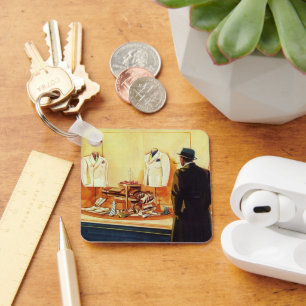  detailhandel, winkelen voor Mannen Sleutelhanger