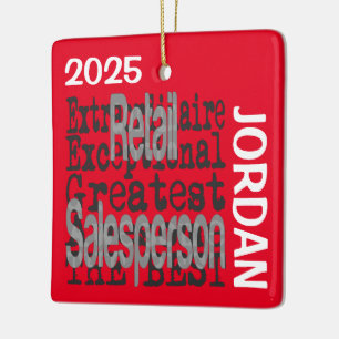 Detailhandelaar Extraordinaire CUSTOM Keramisch Ornament