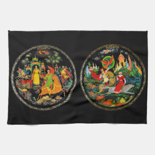 detailhandelaar Russische feiale fantasy kleurig Theedoek