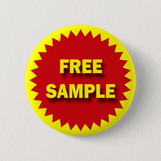 DETAILHANDELSBADGE - GRATIS MONSTER RONDE BUTTON 5,7 CM (Voorkant)