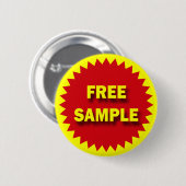 DETAILHANDELSBADGE - GRATIS MONSTER RONDE BUTTON 5,7 CM (Voorkant /achterkant)