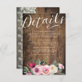 DETAILKAART | Rustige houtenbakkerij Informatiekaartje (Voorkant / Achterkant)