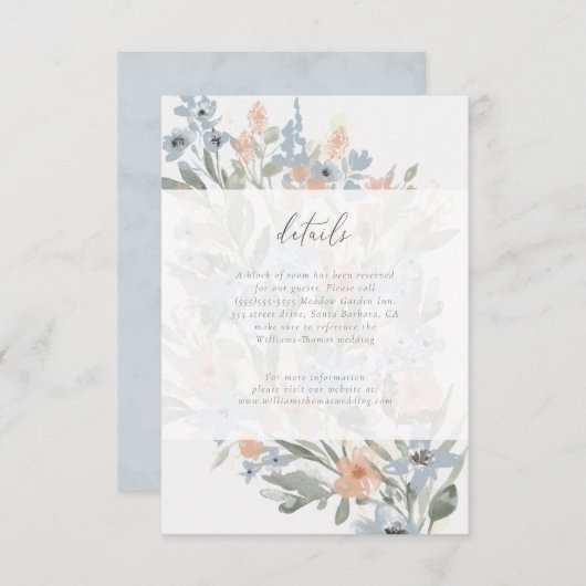 Detailkaart voor tuinbloei RSVP (Voorkant / Achterkant)