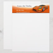 Details auto gepersonaliseerd briefhoofd (Voorkant / Achterkant)