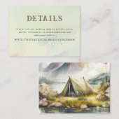 Details bruiloft - Klein Informatiekaartje (Voorkant / Achterkant)