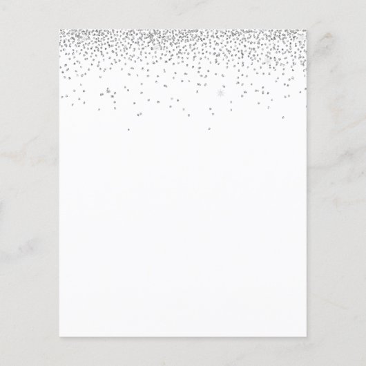 Details budgetbruiloft Silver Glitter Enclosure (Achterkant)