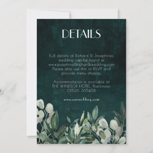 Détails carte de boîtier vert couronne (Devant)
