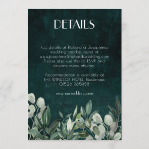 Détails carte de boîtier vert couronne