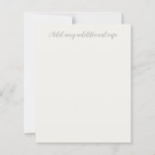 Détails Carte Mariage minimaliste (Dos)