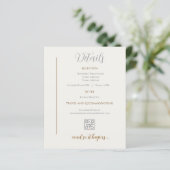 Détails Carte Mariage minimaliste (Debout devant)