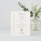 Détails Carte Mariage minimaliste (Debout devant)