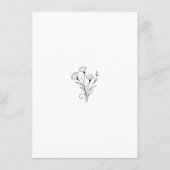 Détails Carte Minimaliste Élégant Info Script (Dos)