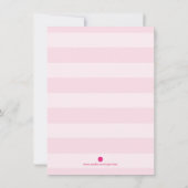 Détails Carte Pink Floral Wedding Invitation Set (Dos)